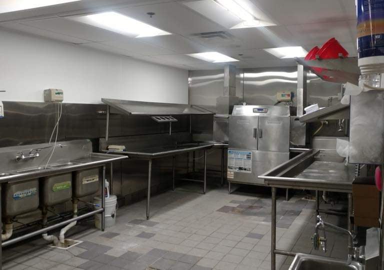 Custom stainless steel commercial kitchen fabrication and equipment installation